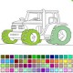 Tractor coloring